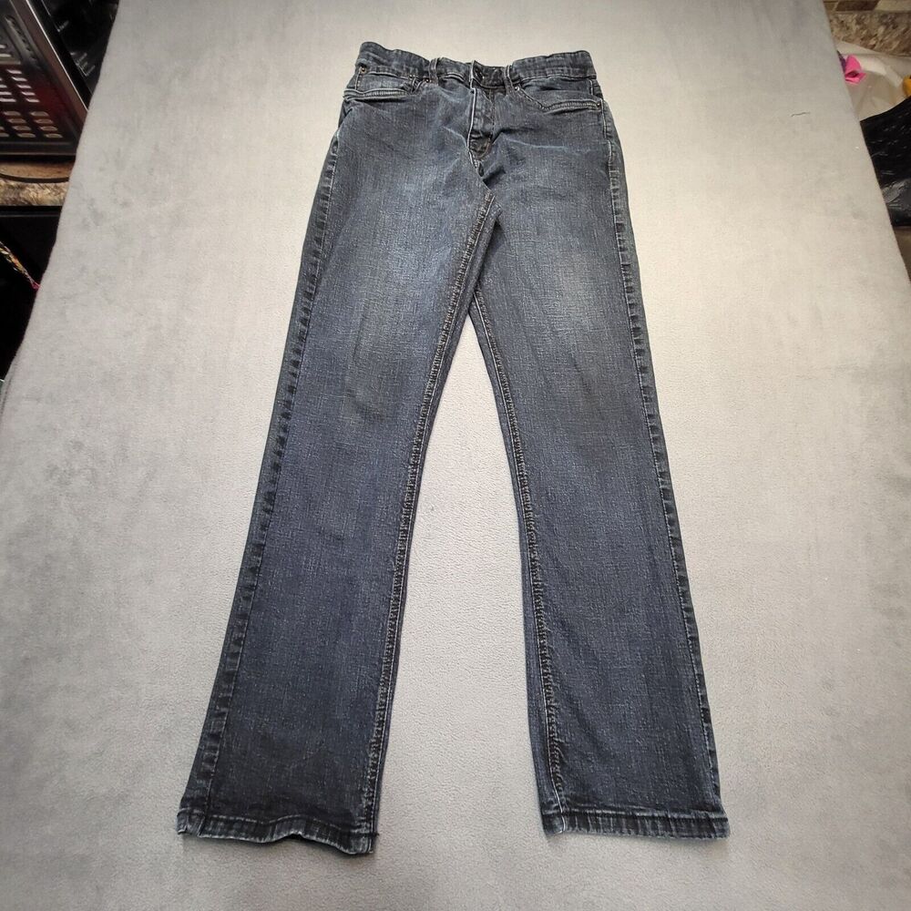 Urban Star Jeans Mens 29x32 Blue Stretch Straight Leg Distressed Denim